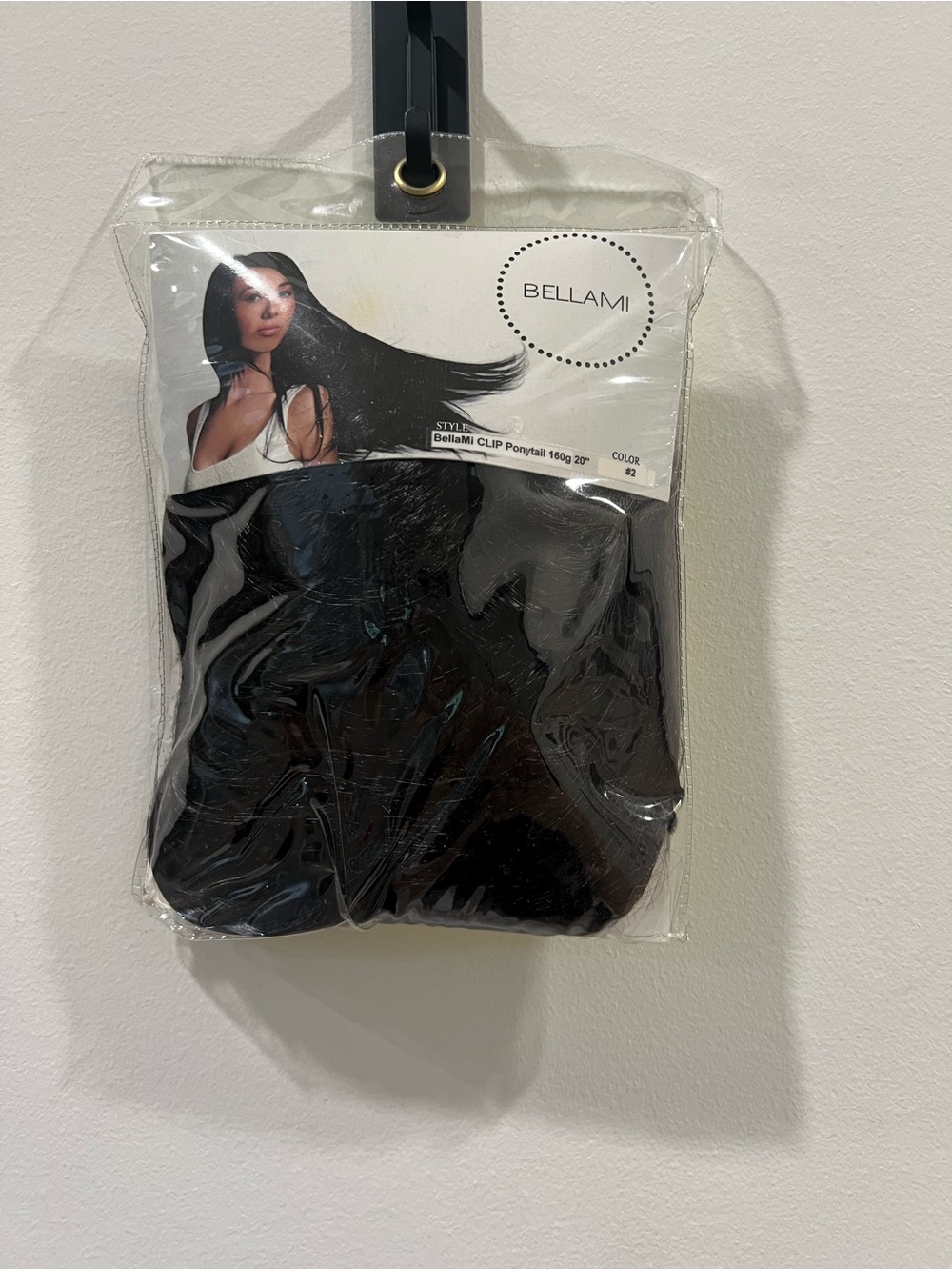 BELLAMI Black Clip-In Ponytail Extension